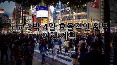 도쿄 3박 4일: 효율적인 완벽 여행 계획