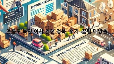 울릉도 북면 이사 완전 정복! ✨ 후기 & 꿀팁 대방출 🚚